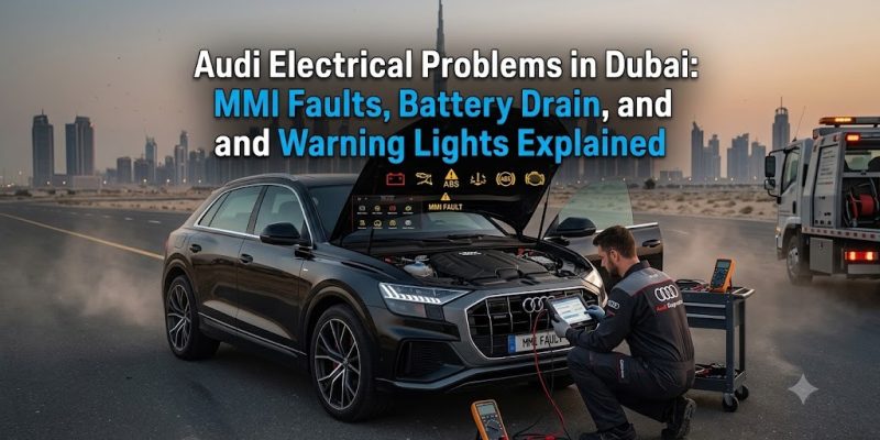 Audi Electrical Problems in Dubai: MMI Faults, Battery Drain, and Warning Lights Explained