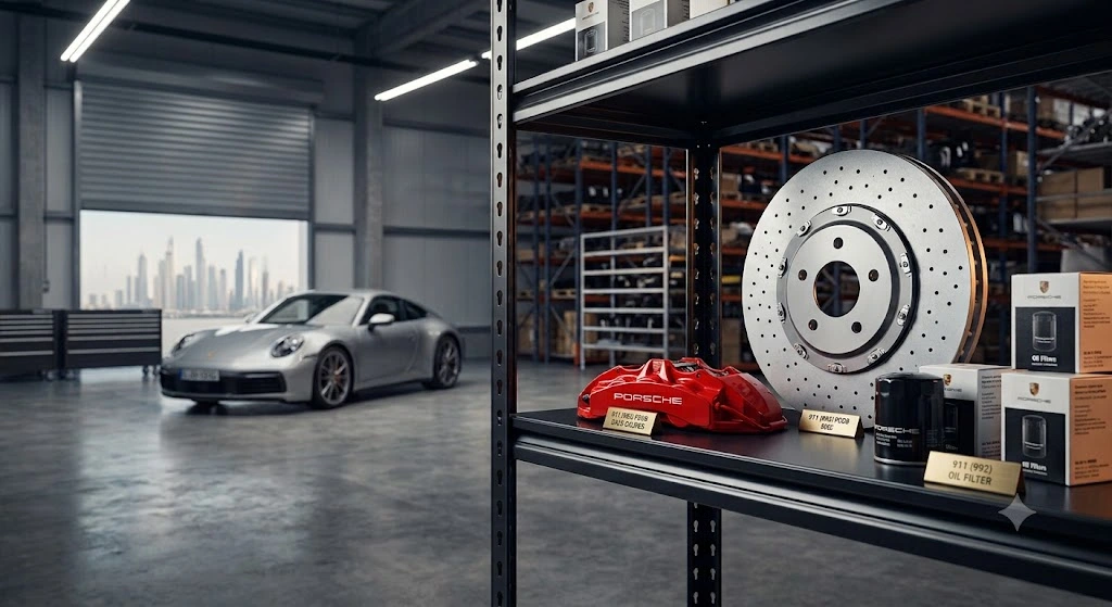 Porsche 911 spare parts Dubai – genuine brake, suspension and engine components for 992, 991, 997 and 996 models