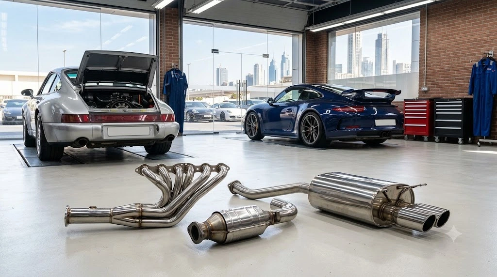 Porsche transmission parts Dubai - PDK clutch pack, mechatronic unit and gearbox components