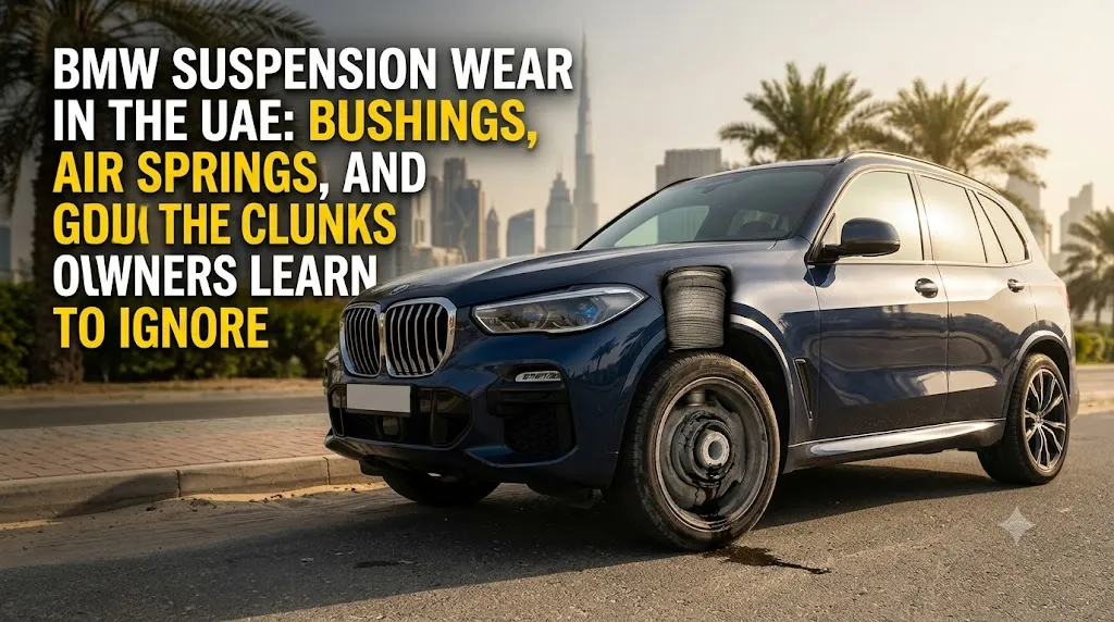 BMW Suspension Wear in the UAE: Bushings, Air Springs, and the Clunks Owners Learn to Ignore