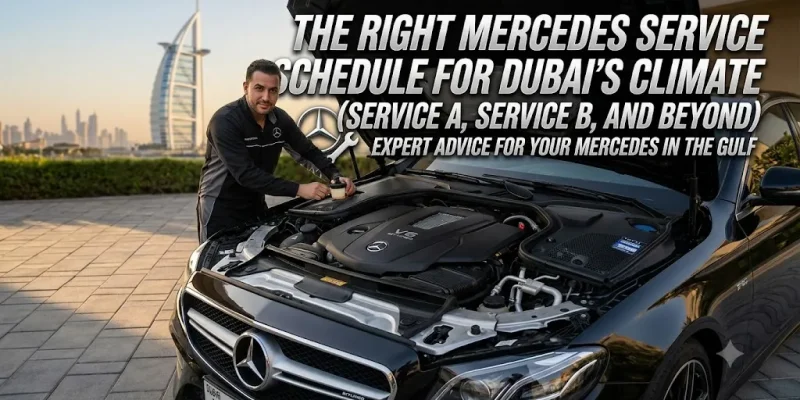 The Right Mercedes Service Schedule for Dubai's Climate (Service A, Service B, and Beyond)