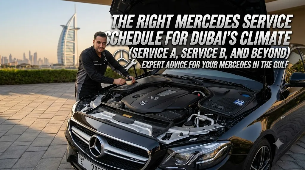 The Right Mercedes Service Schedule for Dubai's Climate (Service A, Service B, and Beyond)